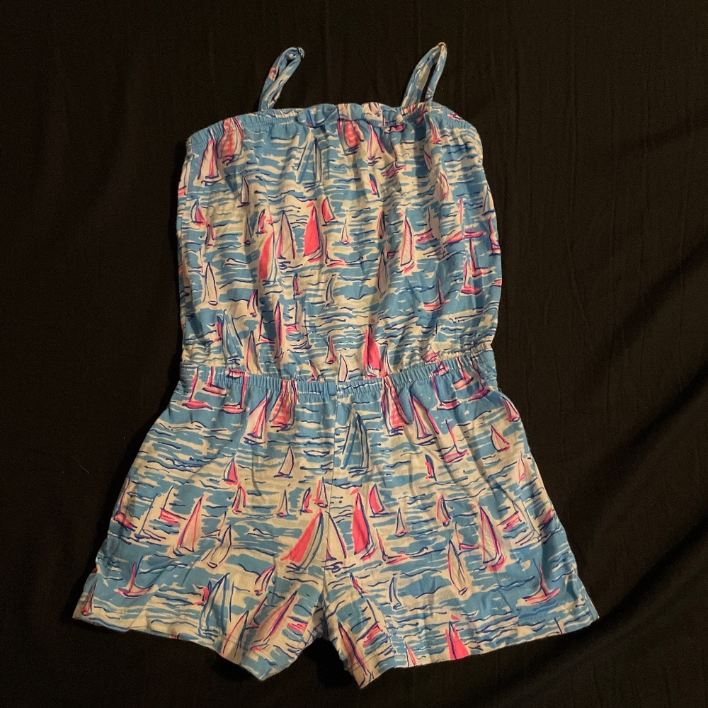 Lilly Pulitzer girls romper size M 6-7